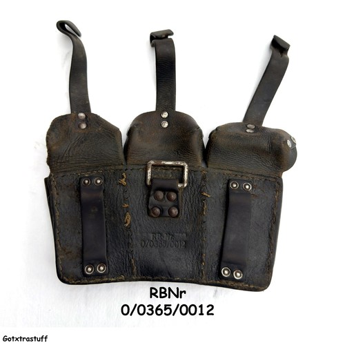 German leather ammo pouch - german,